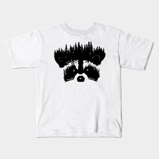 Raccoon Forest Kids T-Shirt